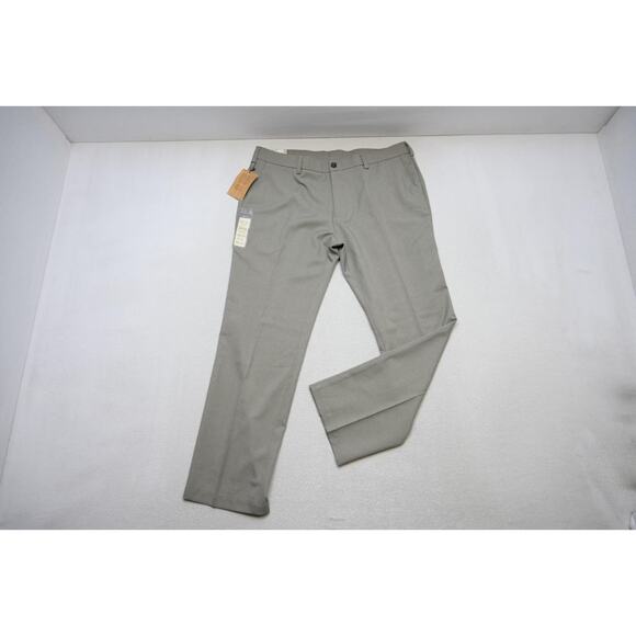 Haggar Mélange Performance Slacks Dress Pants Gray/Tuape Mens 38 x 30 NWT - Picture 1 of 11